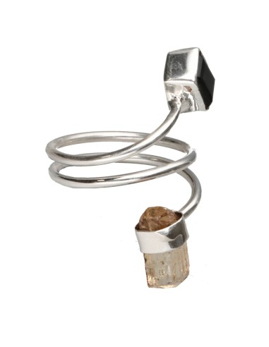 Bague en argent 925 avec tourmaline...