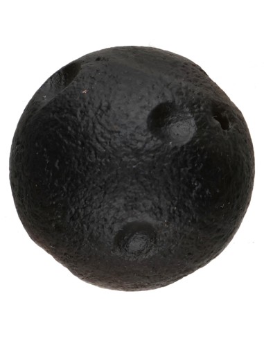 Luna di Obsidiana Argentata Mini Forata