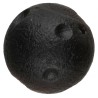 Mini lune en obsidienne argentée percée