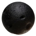 Mini lune en obsidienne argentée percée