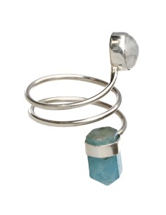 Anello di acquamarina e... 2