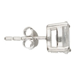 Orecchini Ovale in Pietra Luna Faccettata in Argento Sterling 925