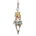 Pendolo 60cm Gotland Draghi Topazio e Opale in Argento Sterling 925 e Oro