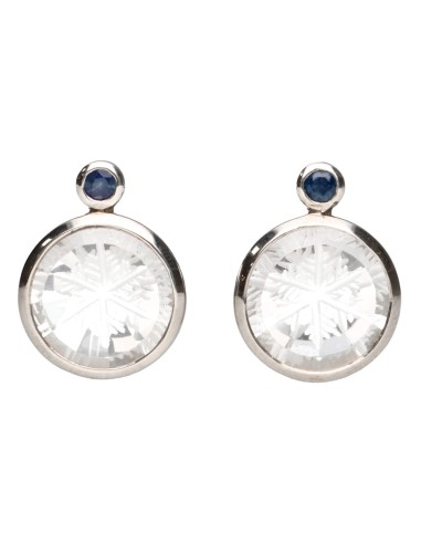 Brincos Gotland Snowflake de quartzo...