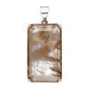 Pendente in Quarzo Fumè Rutilato in Argento Sterling 925 (44R)