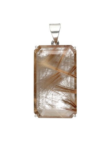 Pendentif en argent 925 en quartz...