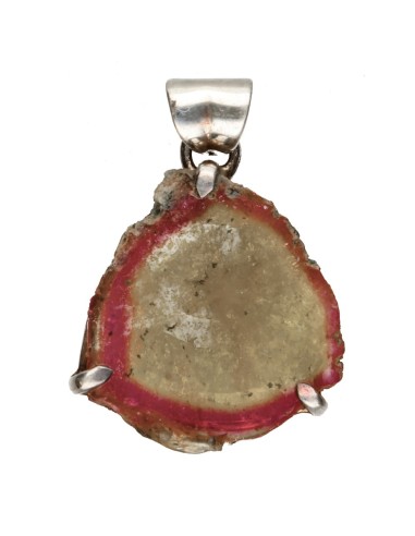 Watermelon Tourmaline Pendant in 925...