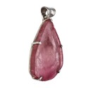 Pingente Turmalina Rosa em Prata de Lei 925 (47R)