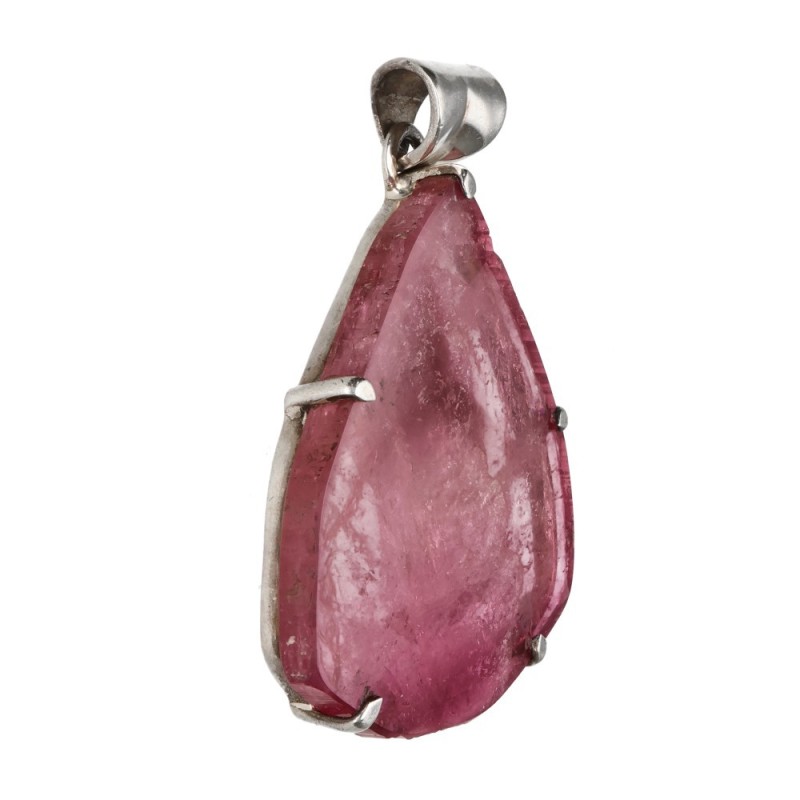 Pendente in Tormalina Rosa in Argento Sterling 925 (47R)