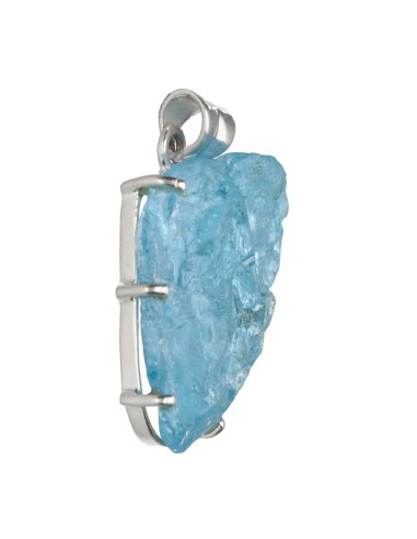 Colgante di Topazio Blu in Argento...