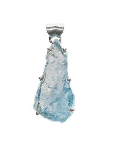 Colgante de Topacio Azul en Plata de...