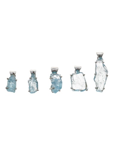 925 Sterling Silver Blue Topaz Rough...