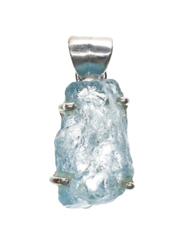 925 Sterling Silver Raw Blue Topaz...