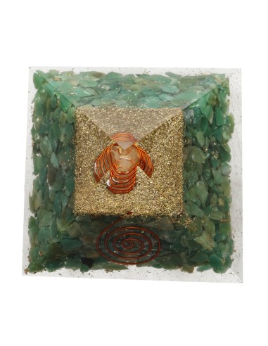 Piramide di Giada Verde in Resina con...