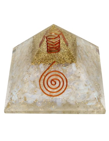 Piramide Orgonite di Opalina in...