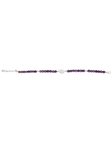 Pulsera di Ametista con San Benito in...