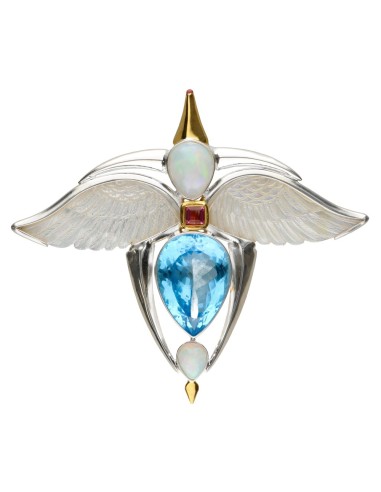 Colgante di Ali Madreperla in Argento...