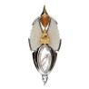 Pendentif Ailes en nacre en argent 925 et or (58R)