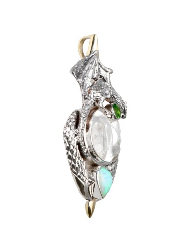 Colgante di Drago in Argento Sterling...