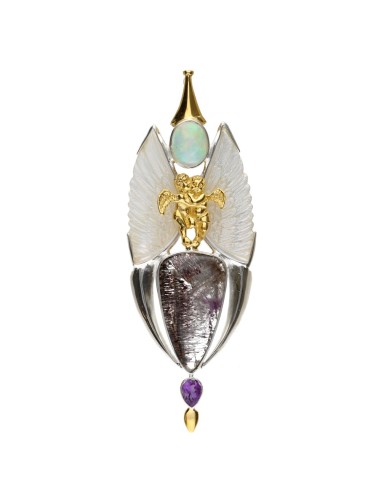 Colgante di Ali Nacre in Argento...