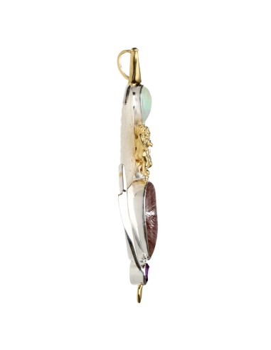 Colgante di Ali Madreperla in Argento...