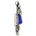 Ciondolo di Drago in Argento Sterling 925 e Oro (67R)