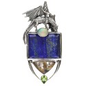 Colgante de Dragon en Plata de Ley 925 y Oro (67R)