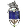 Ciondolo di Drago in Argento Sterling 925 e Oro (67R)