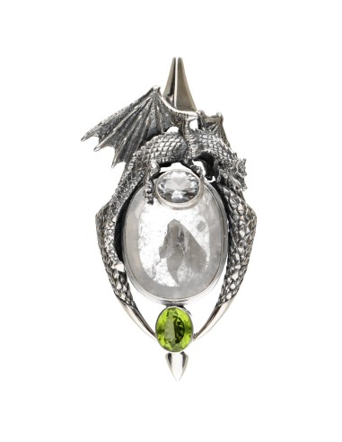 Colgante di Drago in Argento Sterling...