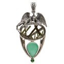 Ciondolo di Drago in Argento Sterling 925 e Oro (69R)