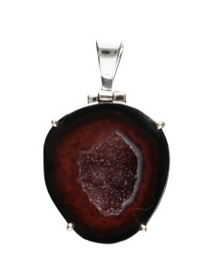 Pendentif Agate Géodino en...