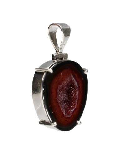 Geodino Agate Pendant in 925 Sterling...