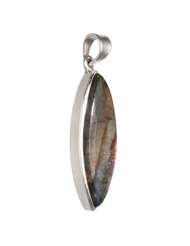 Ciondolo di labradorite in argento...