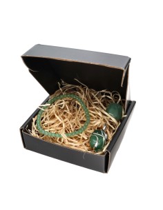 Coffret Vierge - Quartz vert