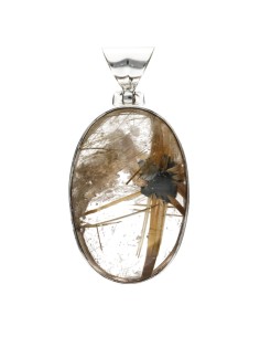 Rutilated Quartz Pendant in...