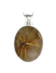 Rutilated Quartz Pendant in...