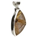 Pendentif en argent 925 en quartz rutilé (20S)