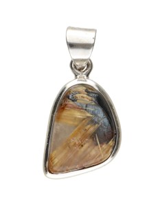 Rutilated Quartz Pendant in...