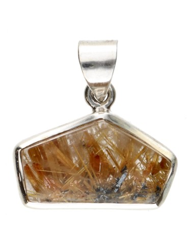 Colgante de Cuarzo Rutilado en Plata...