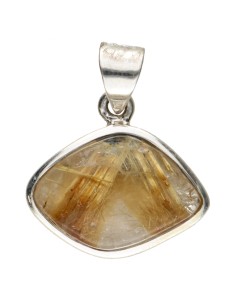 Rutilated Quartz Pendant in...