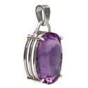 Pendentif Améthyste en argent 925 (40S)