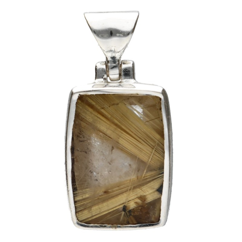 Pendente in Quarzo Rutilato in Argento Sterling 925 (45S)