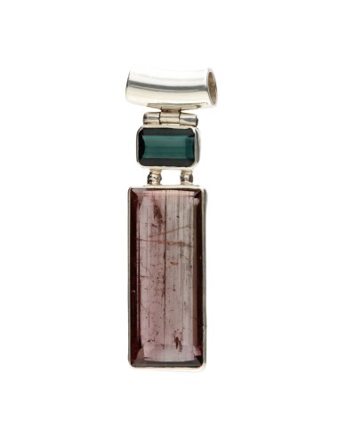 Colgante de turmalina Azul y...