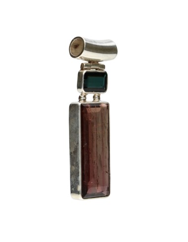 Colgante de turmalina Azul y...