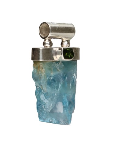 Colgante de Aguamarina con Turmalina...