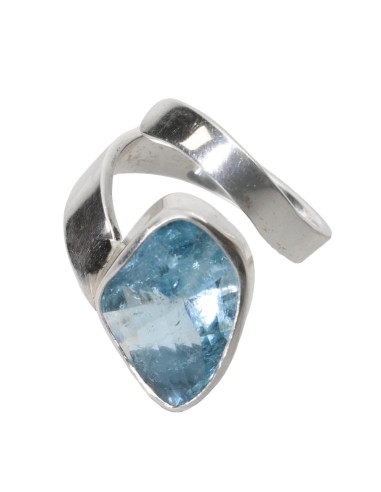 Anillo de Aguamarina en Plata de Ley...