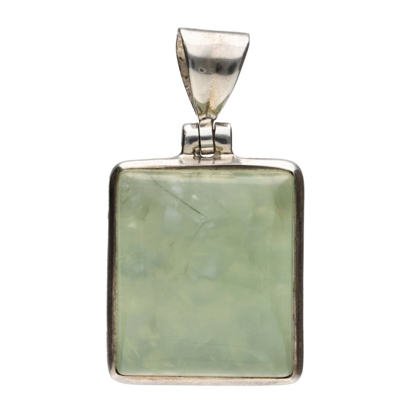 Pendente in Prehnite in Argento Sterling 925 (66S)