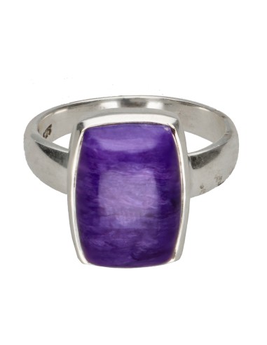 Charoite Ring in 925 Sterling Silver...