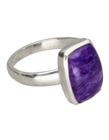 Anillo de Charoita en Plata de Ley...