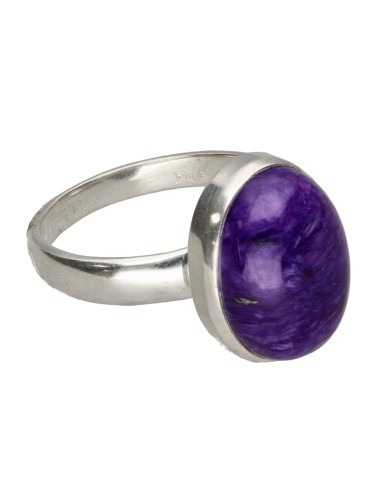 Bague en argent 925 Charoite (77S)